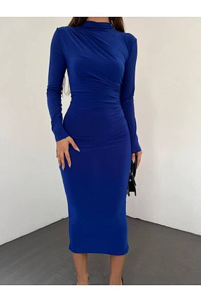 لباس آبی زنانه بافتنی SHEYMA - کد 859590387