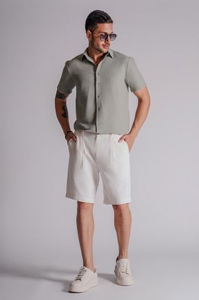 شلوارک و برمودا نباتی مردانه Relaxed BRACCAS - کد 835499328