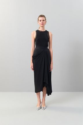 دامن مشکی زنانه Roman - کد 863039523
