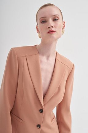 کت طوسی زنانه Straight BİRELİN - کد 863059732