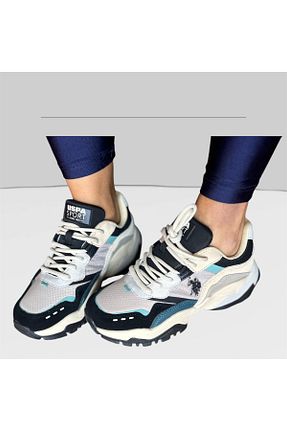 کفش اسنیکر مشکی زنانه چرم اصل U.S. Polo Assn. - کد 863064413