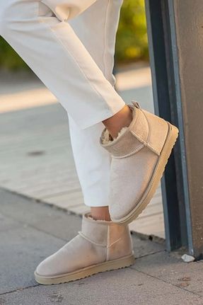 بوت / نیم بوت بژ زنانه جیر Pierre Cardin - کد 863078567
