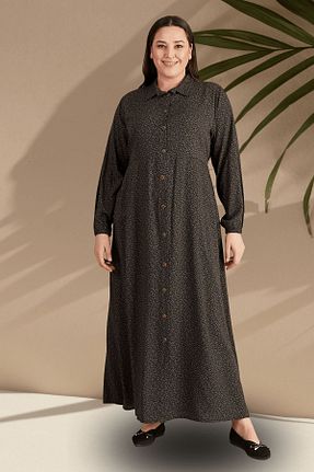 لباس حجاب طوسی زنانه سایز بزرگ Ferace - کد 806447853