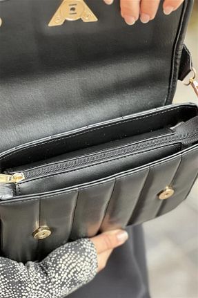 کیف دوشی مشکی زنانه چرم مصنوعی Walkenzo - کد 863079997