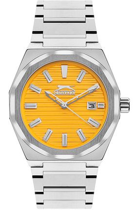 ساعت مچی زرد مردانه 44 میلی متر Slazenger - کد 679761416