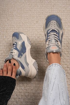 کفش اسنیکر آبی زنانه بند دار Stilbagshoes - کد 860682636