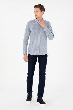 شلوار جین آبی مردانه پاچه تنگ U.S. Polo Assn. - کد 863085719