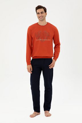 ست لباس راحتی نارنجی مردانه ساده U.S. Polo Assn. - کد 863097155