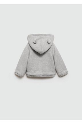 پلیور طوسی بچه گانه ساده MANGO Baby - کد 846250628