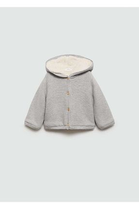 پلیور طوسی بچه گانه ساده MANGO Baby - کد 846250628