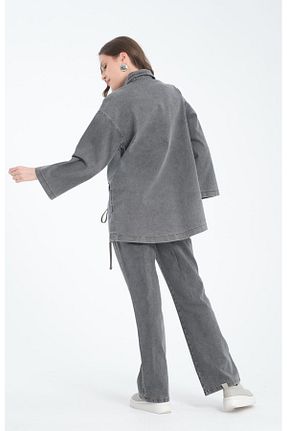 ست بالاتنه و پائین تنه مشکی زنانه بافتنی MAXMU - کد 863101577