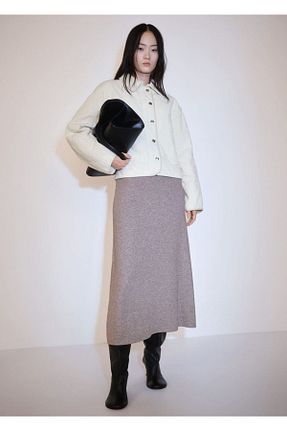 کت سفید زنانه اورسایز MANGO - کد 863097980