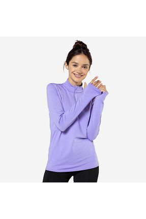سوئیشرت اسپرت بنفش زنانه رگولار Decathlon - کد 790301076