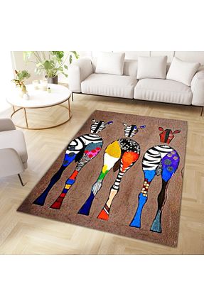 فرش رنگی قابل شستشو Rugs Modern Halı - کد 863129402