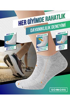 جوراب طوسی زنانه پنبه ای SONNORS - کد 862741044