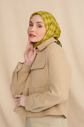 روسری سبز پنبه پلی استر Modakaşmir - کد 863126524