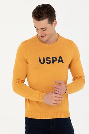 پلیور زرد مردانه ساده U.S. Polo Assn. - کد 839177616