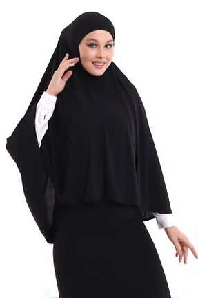 کلاه و ابایا مشکی زنانه رگولار ihvanonline - کد 366769963