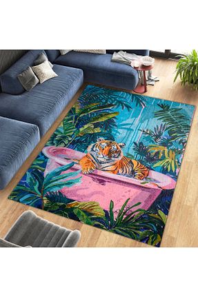فرش رنگی قابل شستشو Rugs Modern Halı - کد 863150386
