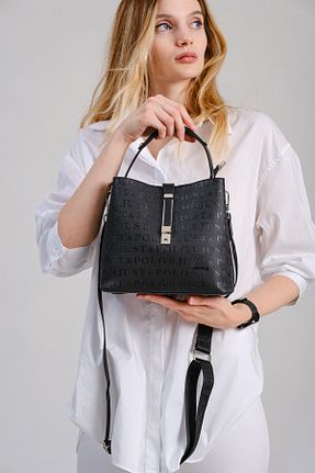 کیف دوشی مشکی زنانه چرم مصنوعی Just Polo - کد 114267228