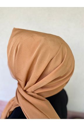 شال قهوه ای زنانه پنبه ای Benim - کد 863153836