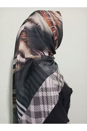 روسری مشکی پلی استر MİRAY - کد 863153456