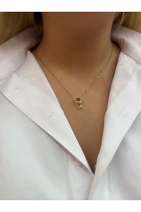 گردنبند استیل ( فولاد ) طلائی استیل ضد زنگ Hicrans Takı - کد 863153356