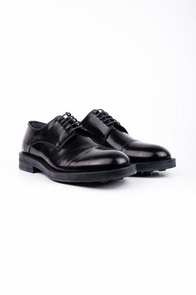 کفش کلاسیک مشکی مردانه چرم خالص İmza - کد 863199864
