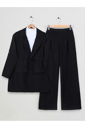 ست بالاتنه و پائین تنه حجاب مشکی زنانه رگولار HİJABAYA - کد 857789826