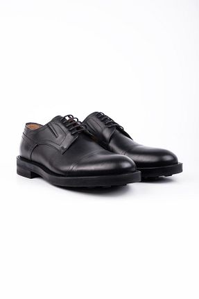 کفش کلاسیک مشکی مردانه چرم خالص İmza - کد 863184360