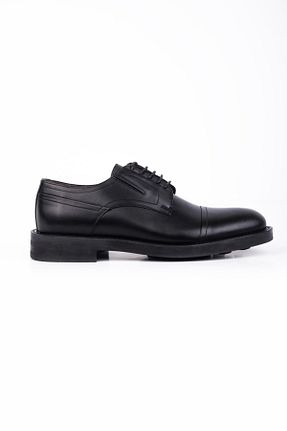کفش کلاسیک مشکی مردانه چرم خالص İmza - کد 863184360