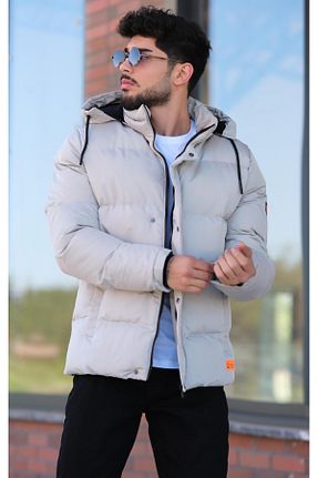 کاپشن طوسی مردانه رگولار Stilkombin - کد 302623453