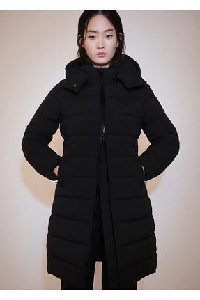 کاپشن مشکی زنانه رگولار MANGO - کد 863189879