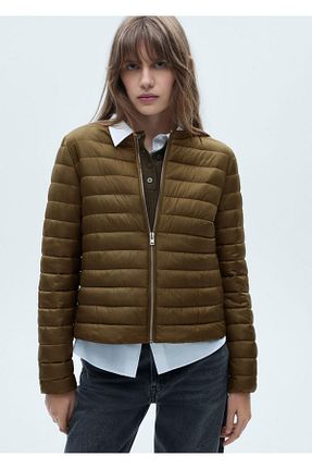 کاپشن خاکی زنانه رگولار MANGO - کد 863189207