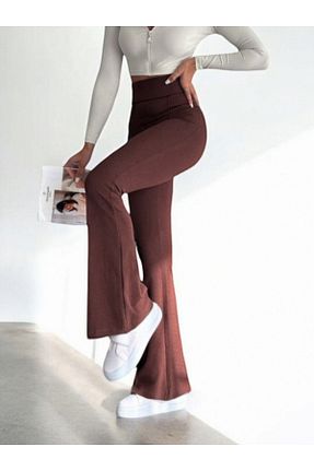 شلوار حجاب قهوه ای زنانه بافتنی HİJABAYA - کد 863191179