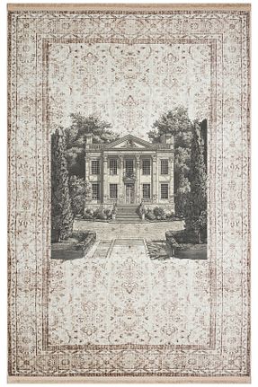 فرش بژ قابل شستشو Rugs Modern Halı - کد 863209858