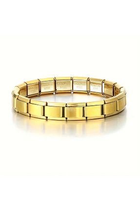 دستبند استیل (فولاد) طلائی زنانه استیل ضد زنگ GlobalTrends - کد 863213070