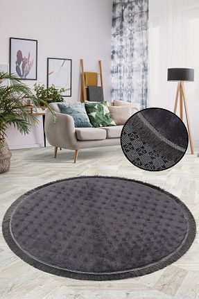 فرش طوسی زیره ضد لغزش Teksev - کد 901439668