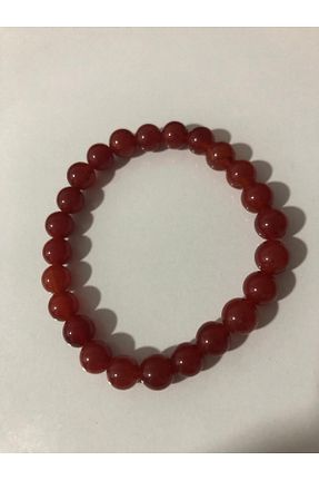 دستبند جواهر قرمز زنانه سنگ طبیعی Hobi Dünyası - کد 863250406
