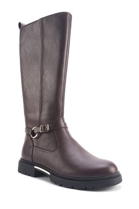 چکمه قهوه ای زنانه چرم مصنوعی Nine West - کد 863276057
