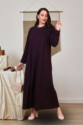 لباس سایز بزرگ بنفش زنانه ویسکون Ferace - کد 730666182