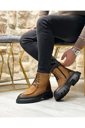بوت / نیم بوت قهوه ای مردانه چرم خالص ByItallanoshoes - کد 788227796