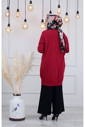 رویه حجاب زرشکی زنانه مخلوط پلی استر Invee - کد 330395073