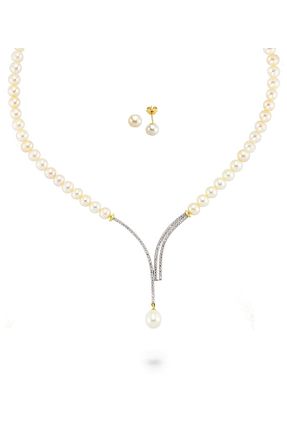 گردنبند مروارید سفید مروارید اقیانوس Ejoya - کد 863331727