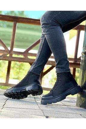 بوت / نیم بوت مشکی مردانه چرم خالص ByItallanoshoes - کد 773411059