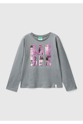 تیشرت طوسی بچه گانه رگولار United Colors of Benetton - کد 863338909