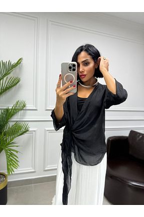 بلوز مشکی زنانه ساده waya - کد 863334833