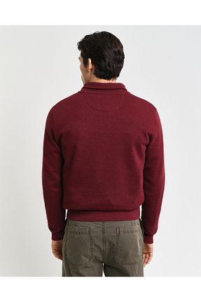سوئیشرت زرشکی مردانه ساده Gant - کد 855478218