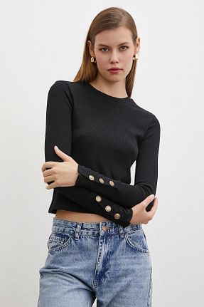 بلوز مشکی زنانه ساده Never more - کد 863332423