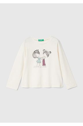 تیشرت نباتی بچه گانه رگولار United Colors of Benetton - کد 863339237